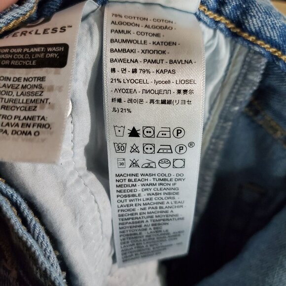 Levis Jeans Womens Size 24 Light Blue High Loose Taper Distressed Denim - Picture 7 of 15